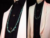 Vintage Single Strand Nugget Turquois Heishi Necklace c.1970