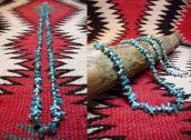 Vintage Single Strand Nugget Turquois Heishi Necklace c.1970