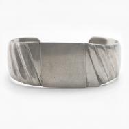 Vintage Navajo Casted Blank Front Heavy Silver Cuff c.1950～