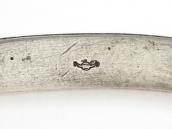 【NAVAJO GUILD】Vintage Stamped Half-Round Wire Cuff c.1945～