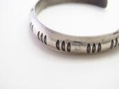 【NAVAJO GUILD】Vintage Stamped Half-Round Wire Cuff c.1945～