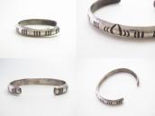 【NAVAJO GUILD】Vintage Stamped Half-Round Wire Cuff c.1945～