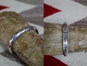 【NAVAJO GUILD】Vintage Stamped Half-Round Wire Cuff c.1945～