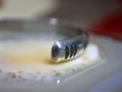 【NAVAJO GUILD】Vintage Stamped Half-Round Wire Cuff c.1945～