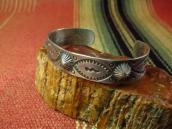 Antique Snake Stamp & Concho Repoused Cuff Bracelet  c.1935～