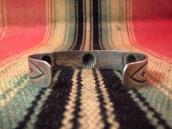 Antique Snake Stamp & Concho Repoused Cuff Bracelet  c.1935～