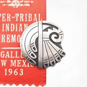 【Billy Ray Hawee】Hopi Overlay "Award Winning" Pin　in 1963