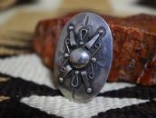 【Luke Billy Yazzie】"Navajo Pearl" Applique Pin & Top c.1950～