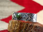 【Arrow Novelty】 Atq 卍 Applique Coin Silver Cuff w/TQ  c.1930