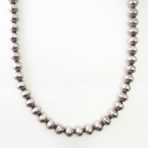 Vintage Navajo "Mercury Dime" Silver Beaded Necklace c.1960～