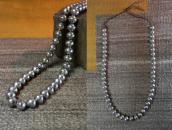 Vintage Navajo "Mercury Dime" Silver Beaded Necklace c.1960～