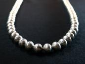 Vintage Navajo "Mercury Dime" Silver Beaded Necklace c.1960～