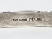 Vintage Navajo Stamped & Filed Half-Round Wire Cuff  c.1950～