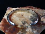 Vintage Navajo Stamped & Filed Half-Round Wire Cuff  c.1950～
