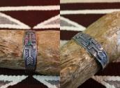 Antique 卍 Arrow  Applique & Stamed Silver Cuff w/TQ  c.1930