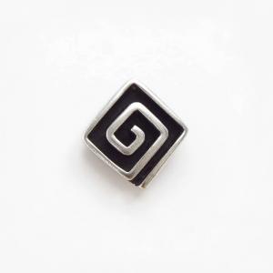 【Kenneth Begay】Navajo Whirlpool Design Pin in Silver c.1955～