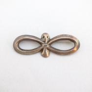 NAVAJO GUILD Vintage Casted Silver Fly Shaped Pin  c.1945～