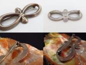 NAVAJO GUILD Vintage Casted Silver Fly Shaped Pin  c.1945～