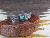 Antique Kewa/Navajo Owls Stamped Ingot Silver Cuff c.1920～