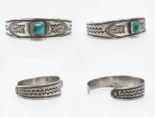 Antique Kewa/Navajo Owls Stamped Ingot Silver Cuff c.1920～