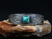 Antique Kewa/Navajo Owls Stamped Ingot Silver Cuff c.1920～