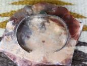 Antique Kewa/Navajo Owls Stamped Ingot Silver Cuff c.1920～