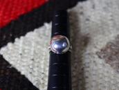 Atq "Navajo Pearl" Face Snakes Stamped Silver Ring  c.1930～