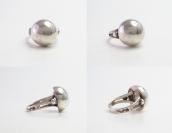 Atq "Navajo Pearl" Face Snakes Stamped Silver Ring  c.1930～