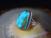 Vtg Navajo Split Shank Ring w/Gem Quality Turquoise c.1950～