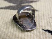 Vtg Navajo Split Shank Ring w/Gem Quality Turquoise c.1950～