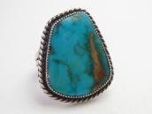 Vtg Navajo Split Shank Ring w/Gem Quality Turquoise c.1950～