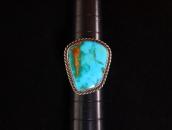 Vtg Navajo Split Shank Ring w/Gem Quality Turquoise c.1950～