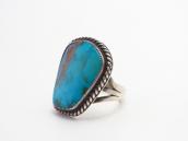 Vtg Navajo Split Shank Ring w/Gem Quality Turquoise c.1950～