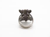 Antique Navajo Repoused Box Bow Face Ketoh Ring  c.1930～