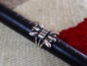 Antique Navajo Repoused Box Bow Face Ketoh Ring  c.1930～