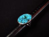 Vtg Split Shank Ring w/Hi-Grade Nevada Blue Turquoise c.1950