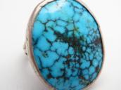Vtg Split Shank Ring w/Hi-Grade Nevada Blue Turquoise c.1950