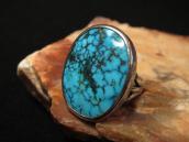 Vtg Split Shank Ring w/Hi-Grade Nevada Blue Turquoise c.1950