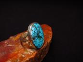Vtg Split Shank Ring w/Hi-Grade Nevada Blue Turquoise c.1950