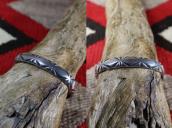 Vintage Navajo "Maisel's"? Stamped Heavy Silver Cuff c.1940～