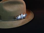 Antique Navajo Big Thunderbird Stamped Silver Pin  c.1930～
