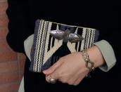 Antique Navajo Big Thunderbird Stamped Silver Pin  c.1930～