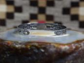Atq T-bird & Arrow Repoused Silver Cuff w/Turquoise  c.1935～