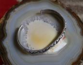 Historic Navajo Stamped & Filed Heavy Silver Cuff  c.1930～