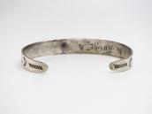 Atq Navajo 卍 Stamped T-bird Applique Coin Silver Cuff c.1930