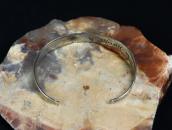 Atq Navajo 卍 Stamped T-bird Applique Coin Silver Cuff c.1930