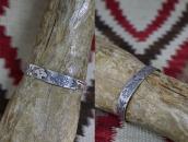 Atq Navajo 卍 Stamped T-bird Applique Coin Silver Cuff c.1930