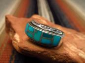 Vintage Zuni Channel Inlay Silver Ring  c.1960～