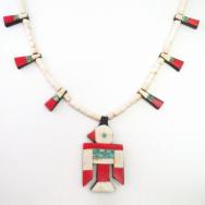 Atq Kewa/SantoDomingo T-bird/Batterybird Necklace  c.1940～