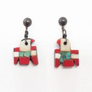 Atq Kewa Thunderbird/Batterybird Screw-back Earring  c.1940～